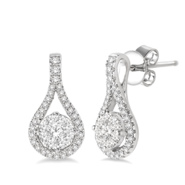 pear shape diamond earrings
