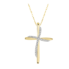 956A8TSPDYG Diamond Cross Pendant