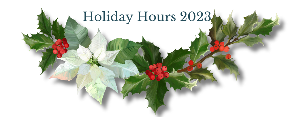 2023 Holiday Hours at Pav & Broome Fine Jewelry