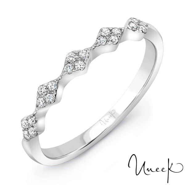 Stackable Diamond Band in White Gold