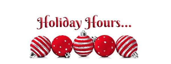 Holiday Hours