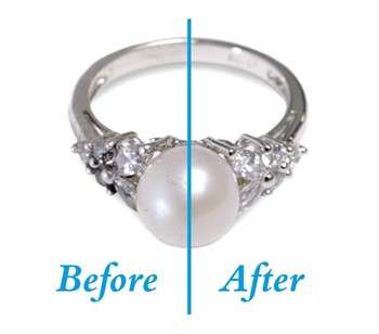 Before & After ring cleaning