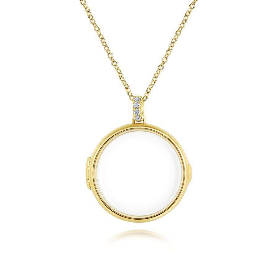 14kt gold locket at Pav & Broome Fine Jewelry