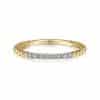 Gabriel Bujukan bead & diamond stackable band