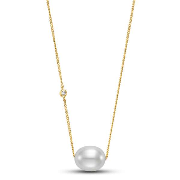 Mastoloni Pearls pearl & diamond necklace