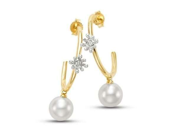 Mastoloni Pearls pearl & diamond drop earrings