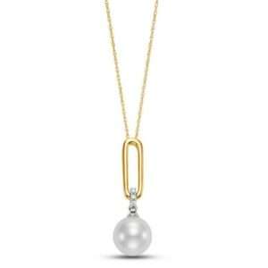 Mastoloni Pearls pearl paper clip necklace