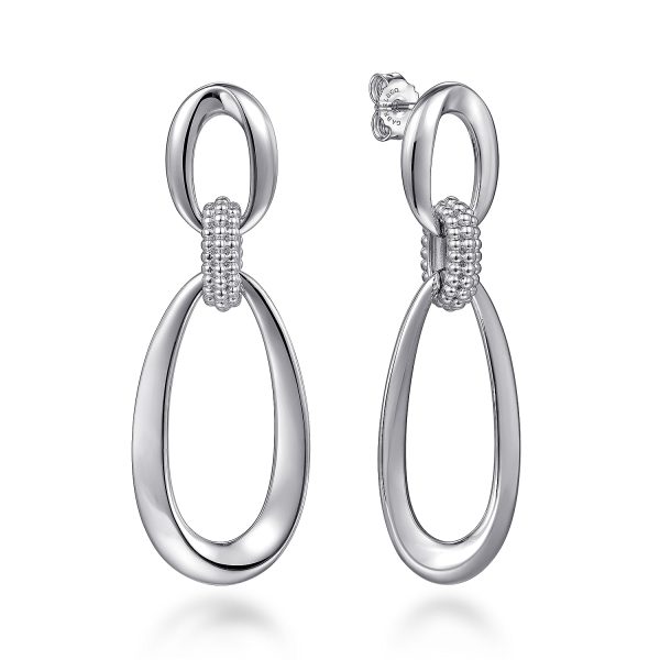 Sterling Silver Double Hoop Earrings