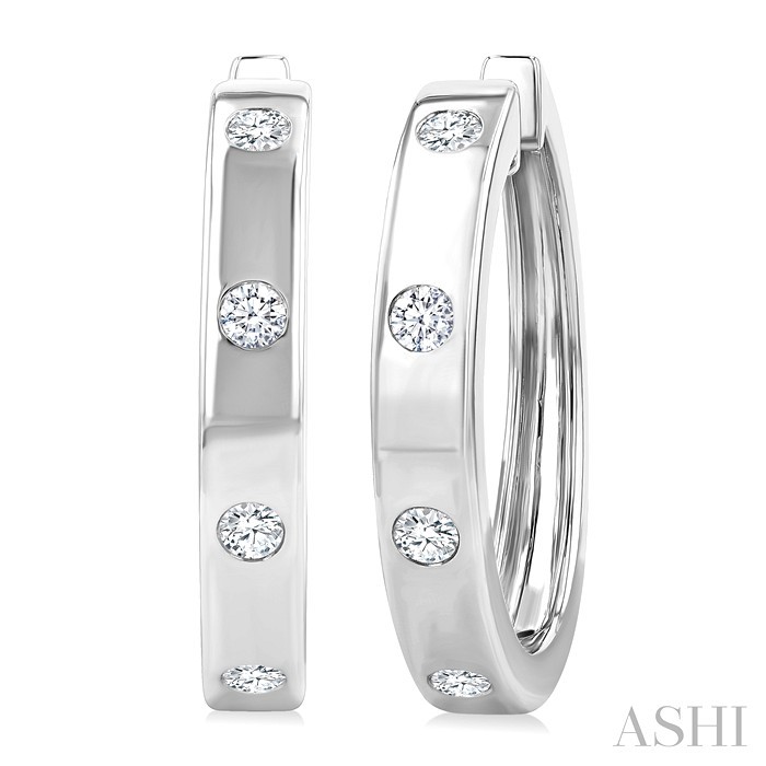 DIAMOND FASHION HOOP EARRINGS