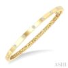 Flush Bezel Set Diamond Fashion Bangle