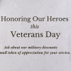 Honoring Heroes Veterans Day, Military Discount