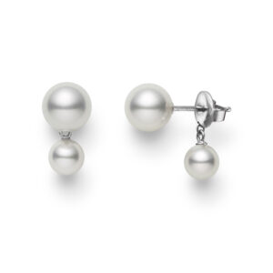 Mikimoto Double Pearl Drop Earrings