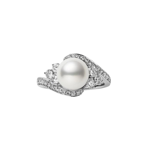 Mikimoto Pearl & Diamond Fashion Ring