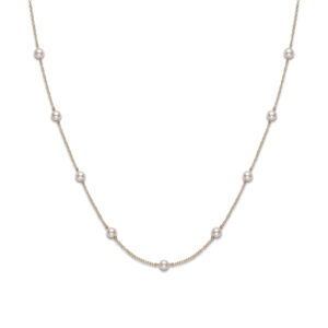 Akoya Cultured Pearl Station Necklace