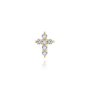 14ky Tiny Dia Cross Charm for Locket.05cts Ser#SO435516