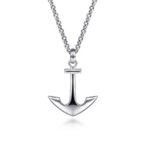 Designer Sterling Silver Anchor Pendant