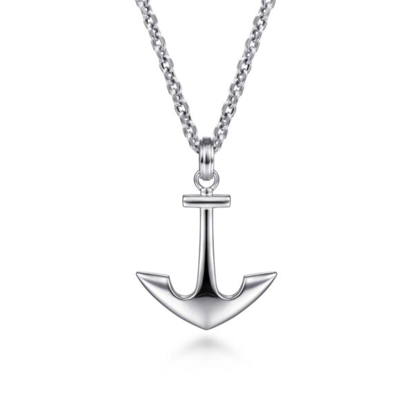 Designer Sterling Silver Anchor Pendant