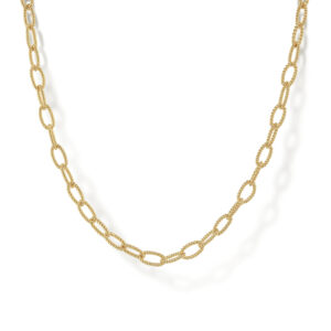 24' 14KY Gold Rope Oval Necklace