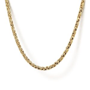 Designer 14KY Wheat Chain Necklace 22" Ser#S1745489