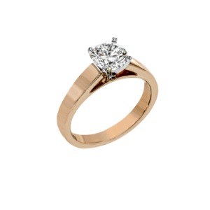 14 K Gold Solitaire Engagement Ring