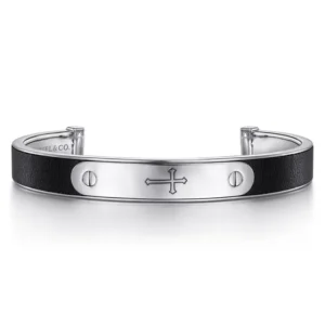 Masculine Cross ID Bracelet