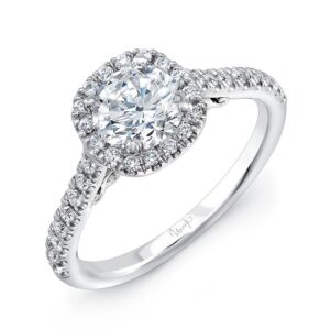 Halo Round Engagement Ring