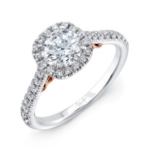 Halo Round Engagement Ring