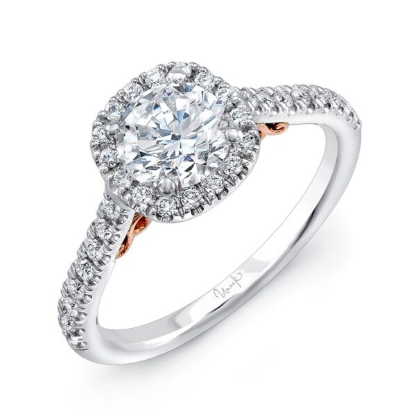 Halo Round Engagement Ring