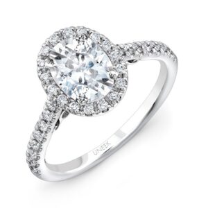Halo Oval Shaped Engagement Ring