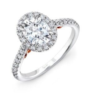 Halo Oval Shaped Engagement Ring