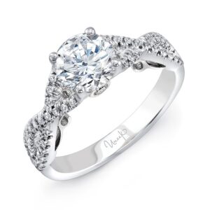 Twist Round Engagement Ring