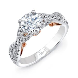 Twist Round Engagement Ring