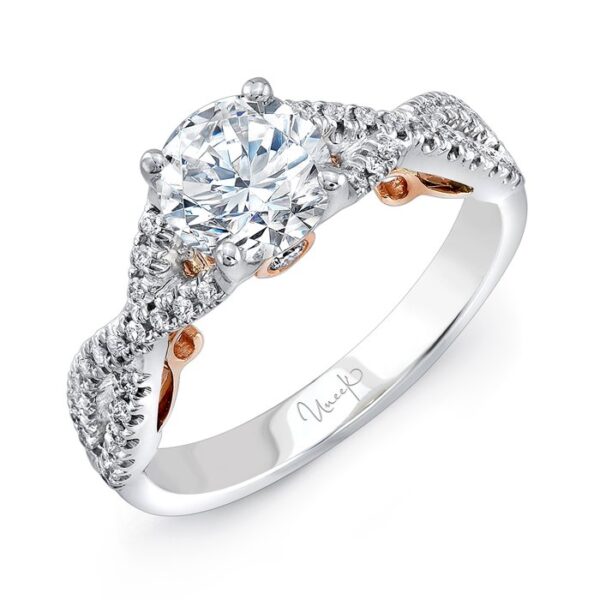 Twist Round Engagement Ring