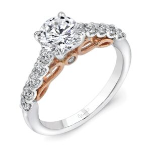 Straight Round Engagement Ring