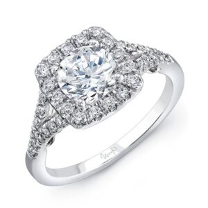 Split Round Engagement Ring