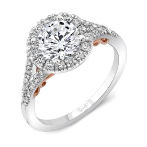 Split Round Engagement Ring