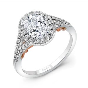 Halo Oval Shaped Engagement Ring