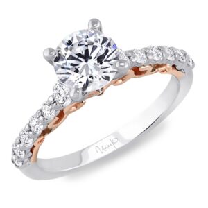 Straight Round Engagement Ring