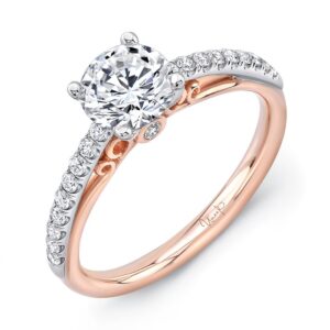 Straight Round Engagement Ring