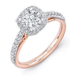Halo Round Engagement Ring