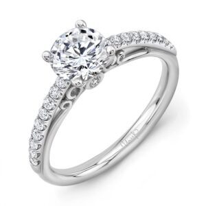 Straight Round Engagement Ring