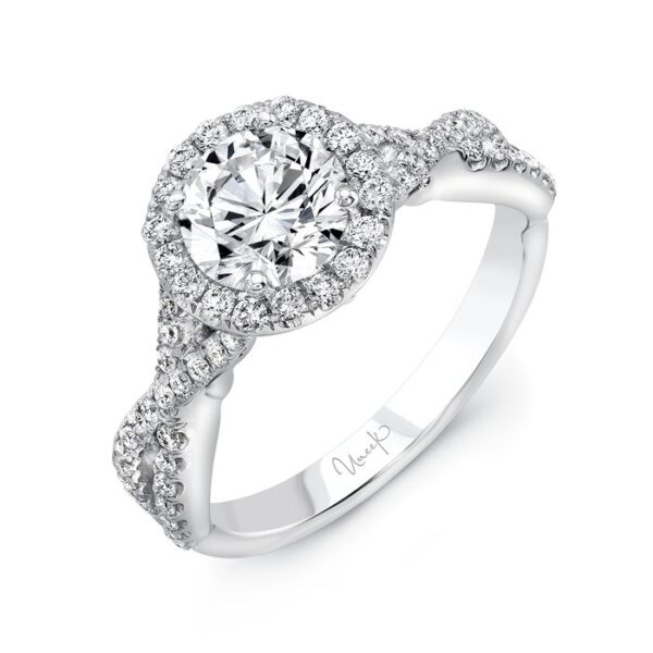 Twist Round Engagement Ring