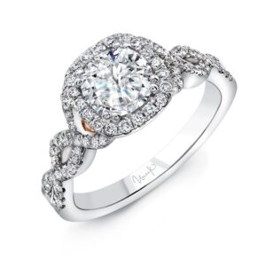 Twist Round Engagement Ring