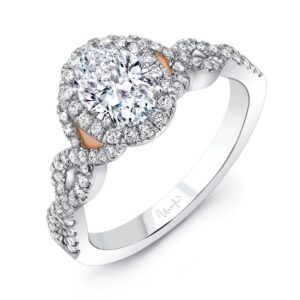 Halo Oval Shaped Engagement Ring