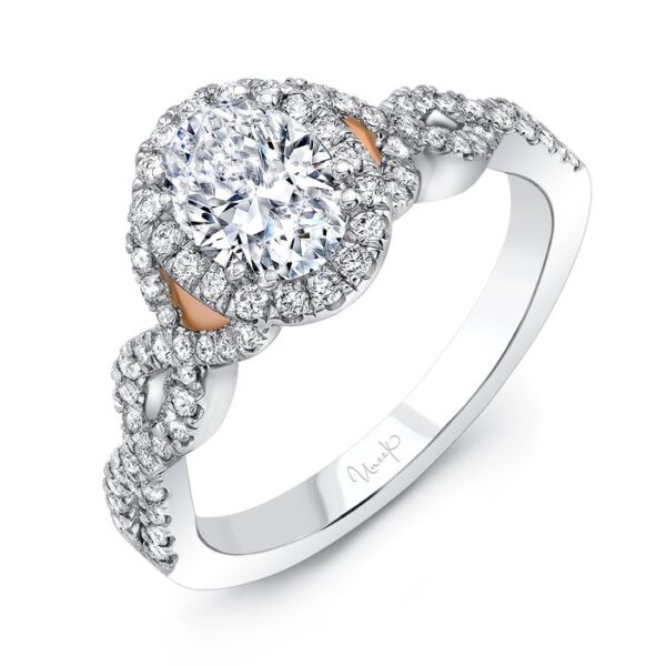 Halo Oval Shaped Engagement Ring