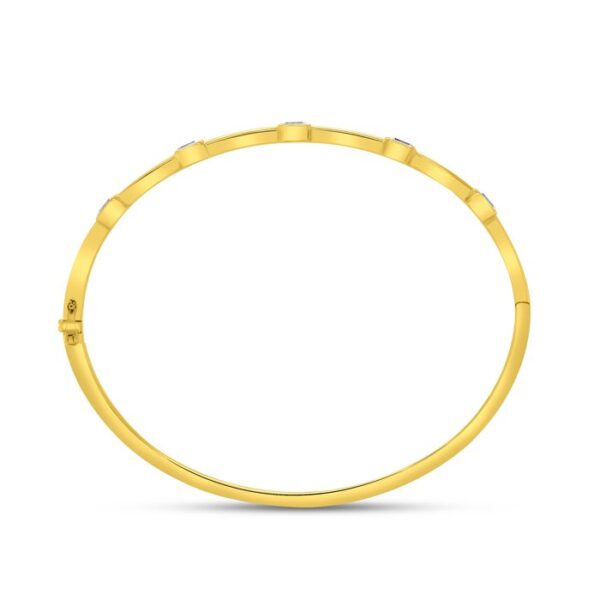 Bezel Cuff Bangle - Image 3