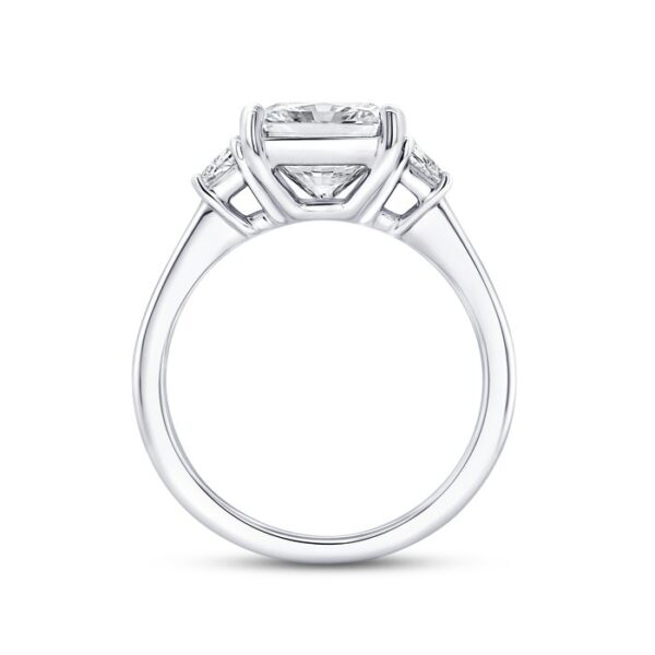 Solitaire Radiant Diamond Engagement Ring - Image 3