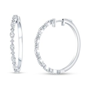 1-Row Hoop Earrings