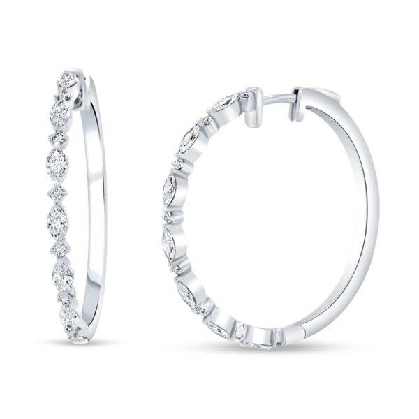 1-Row Hoop Earrings