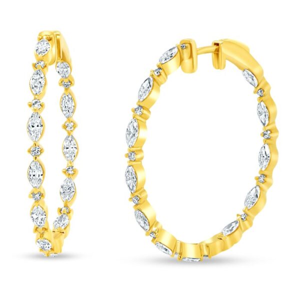 1-Row Hoop Earrings